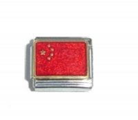 Flag - China enamel 9mm Italian charm