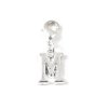 Letter M - Clip on charm fits Thomas Sabo style bracelets