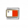 Flag - Malta photo enamel 9mm Italian charm