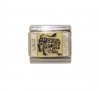 Leo enamel charm sparkly (24/7-23/8) 9mm Italian charm