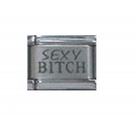 Sexy Bitch - laser 9mm Italian charm