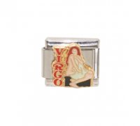 Virgo Word enamel (24/8-23/9) 9mm Italian charm