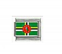 Flag - Dominica photo 9mm Italian charm