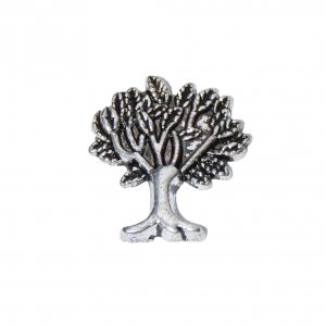 Silvertone Tree - Family - 11mm floating charm