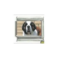 Dog charm - St Bernard 2 - 9mm Italian charm