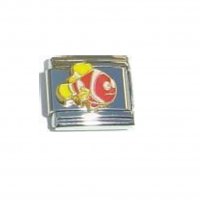 Clown Fish Nemo - enamel 9mm Italian charm