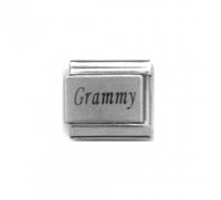 Grammy - plain laser 9mm Italian charm