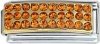 Superlink birthstone - November Citrine 9mm Italian charm
