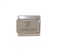 Capricorn laser charm (b) (22/12-20/1) 9mm Italian charm