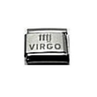 Virgo laser charm (24/8-23/9) 9mm Italian charm
