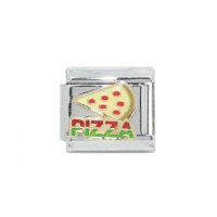 Slice of Pizza (a) - 9mm enamel Italian charm