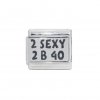 2 sexy 2 b 40 - 9mm Laser Italian charm