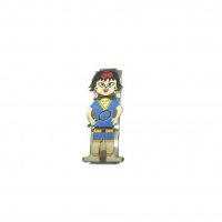 Tennis player - doll - triple 9mm Italian charm
