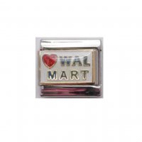 Love Walmart - enamel 9mm Italian charm