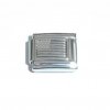 Flag - USA silver coloured flag link - 9mm Italian charm