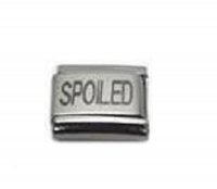 Spoiled - plain laser 9mm Italian charm