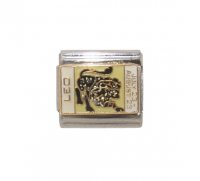 Leo enamel charm sparkly (24/7-23/8) 9mm Italian charm