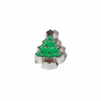 Christmas Tree 8mm floating locket charm