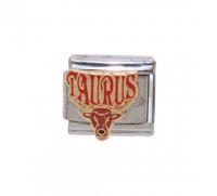 Taurus Word Italian charm (21/4-21/5) 9mm Italian charm