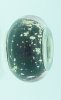 EB226 - Black bead with pink speckles