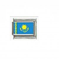 Flag - Kazakhstan photo 9mm Italian charm