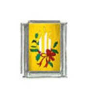 New Christmas (av) - Candles 9mm Italian Charm