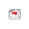 Santa hat (b) - enamel 9mm Italian charm