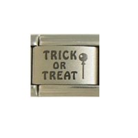 Trick or Treat - 9mm Italian laser charm