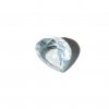 April birthstone heart 5mm floating locket charm