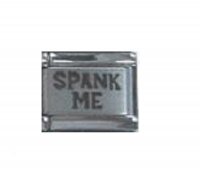 Spank me - laser 9mm Italian charm