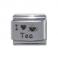 I love Tea - 9mm Laser Italian charm