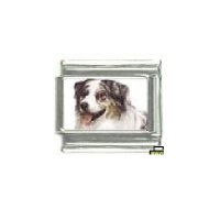 Dog charm - Australian shepherd 4 - 9mm Italian charm