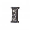 I Letter with stones - floating locket charm