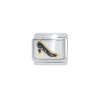 Black sparkly shoe - 9mm Italian charm