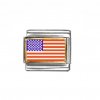 Flag - USA photo enamel 9mm Italian charm