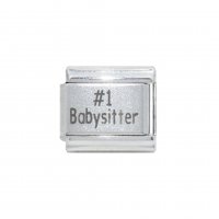 #1 Babysitter - 9mm Laser Italian Charm