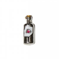 Silver colour wine bottle 10mm floating locket charm