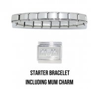 18 Link Shiny Starter bracelet including Silver Mum Charm