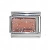 Sparkly rectangle birthmonth - October tourmaline Italian charm