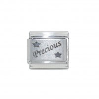 Precious with stars - 9mm Laser Italian Charm