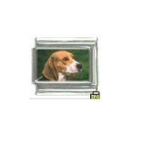 Dog charm - Beagle 1 - 9mm Italian charm