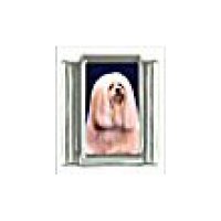 Dog charm - Lhasa Apso 5 - 9mm Italian charm