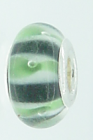 EB215 - Black and green bead