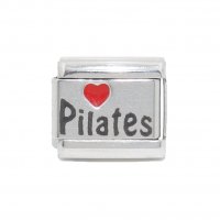 Love pilates - Laser 9mm Italian Charm