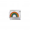 Rainbow - enamel 9mm Italian charm