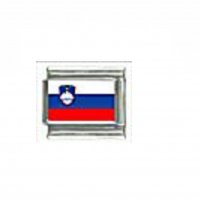 Flag - Slovenia photo 9mm Italian charm