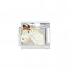 White Horses Head - 9mm Enamel Italian Charm