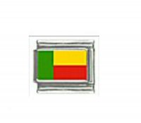 Flag - Benin photo 9mm Italian charm