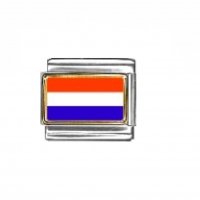 Flag - Luxemburg photo enamel 9mm Italian charm