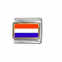 Flag - Luxemburg photo enamel 9mm Italian charm